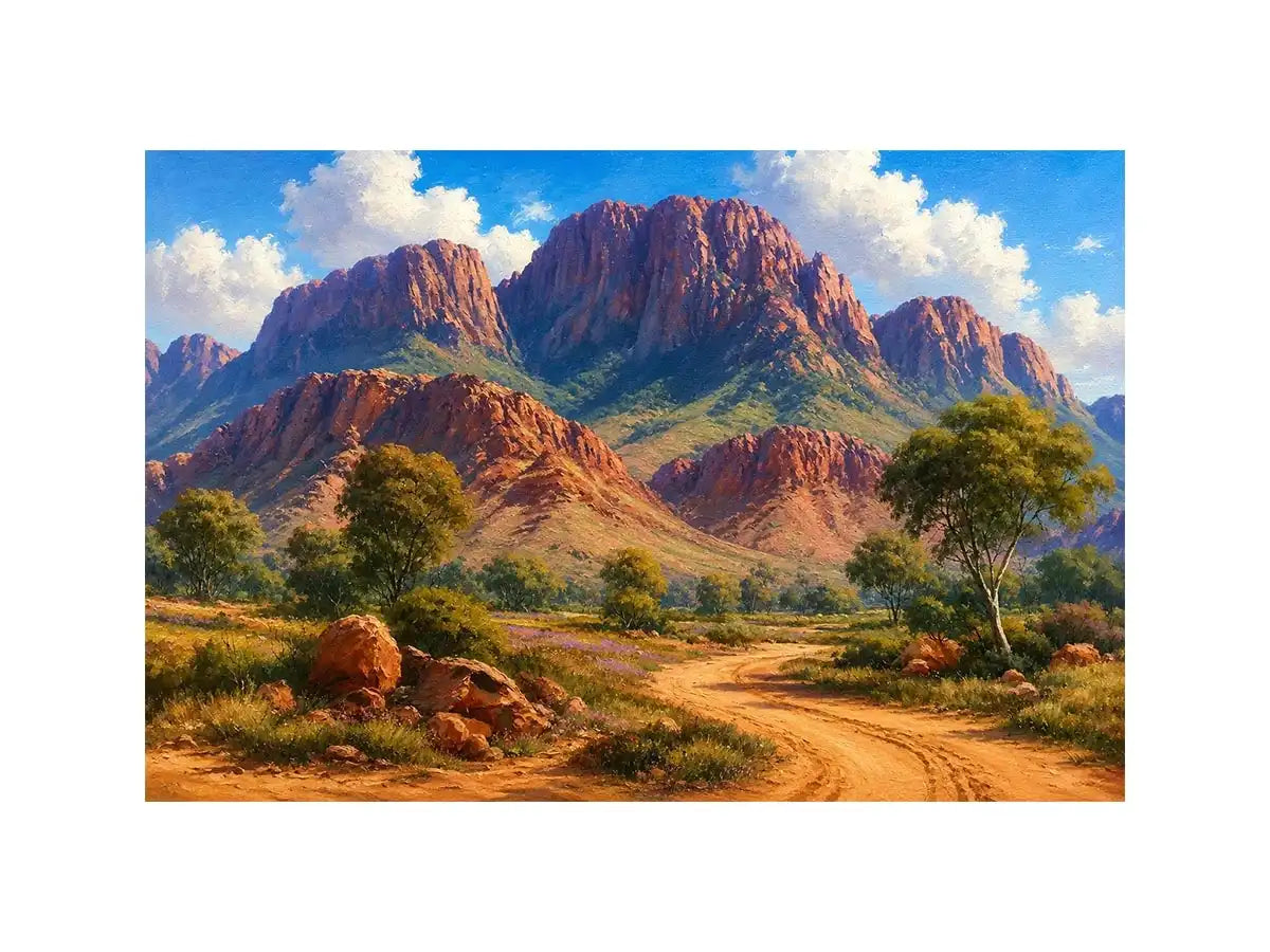 MacDonnell Ranges Australia Canvas Print Wall Art