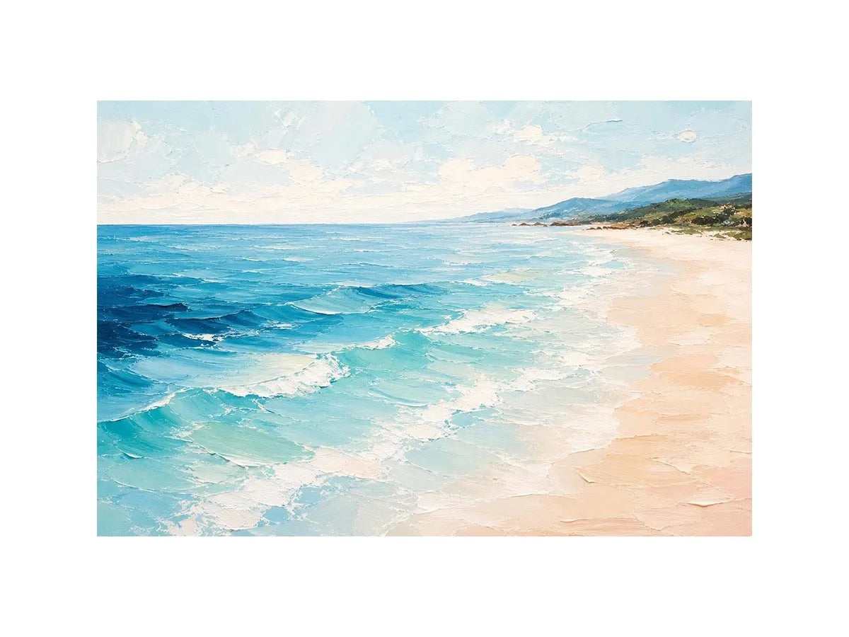 Byron Bay Abstract Ocean Canvas