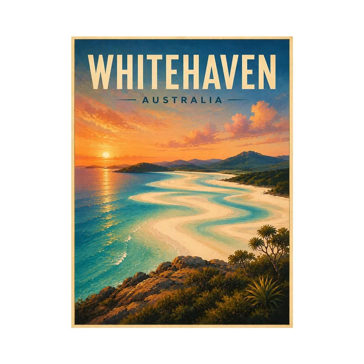 Whitehaven Vintage Travel Poster
