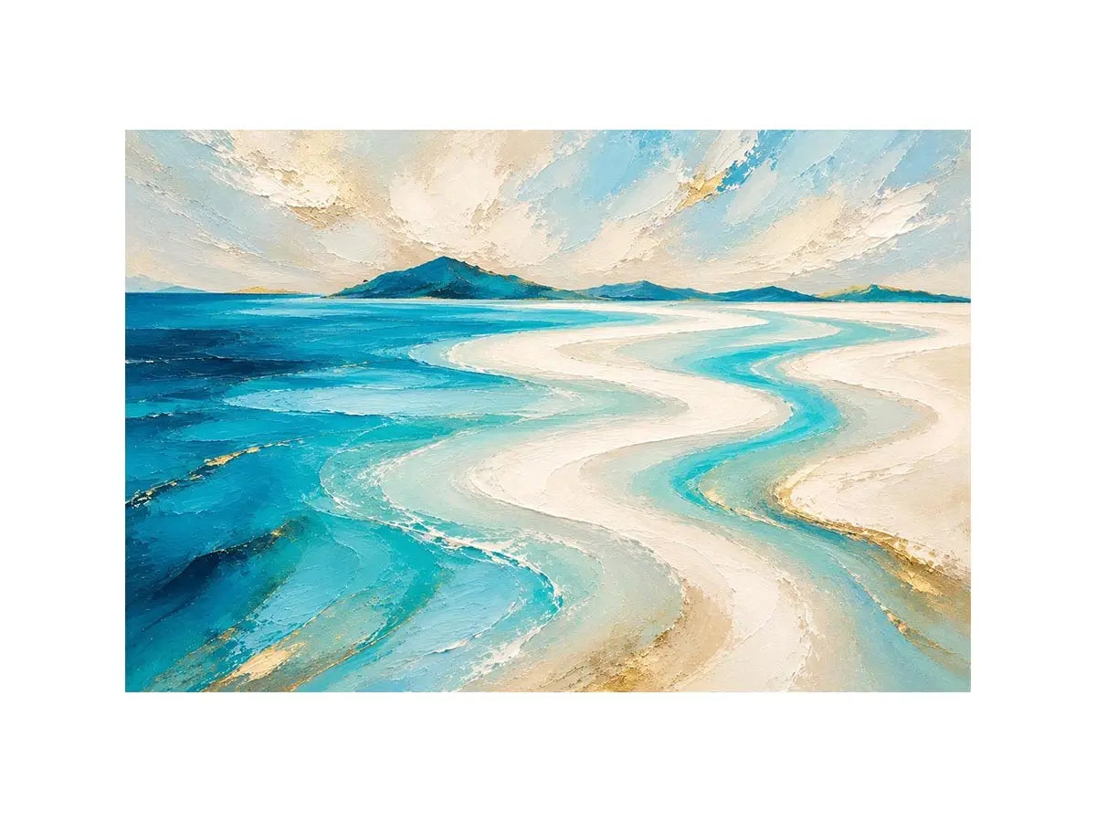 Whitehaven Abstract Ocean Canvas