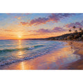 Noosa Main Beach Sunset Canvas Print