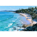 Noosa Main Beach Abstract Ocean Canvas