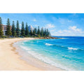 Manly Abstract Ocean Canvas