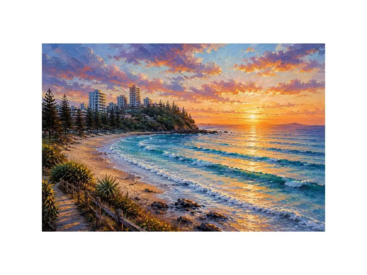 Burleigh Heads Sunset Canvas Print