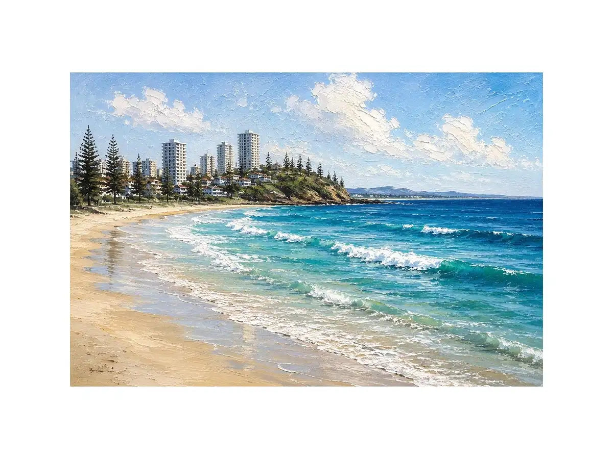 Burleigh Heads Abstract Ocean Canvas