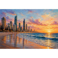 Surfers Paradise Sunset Canvas Print
