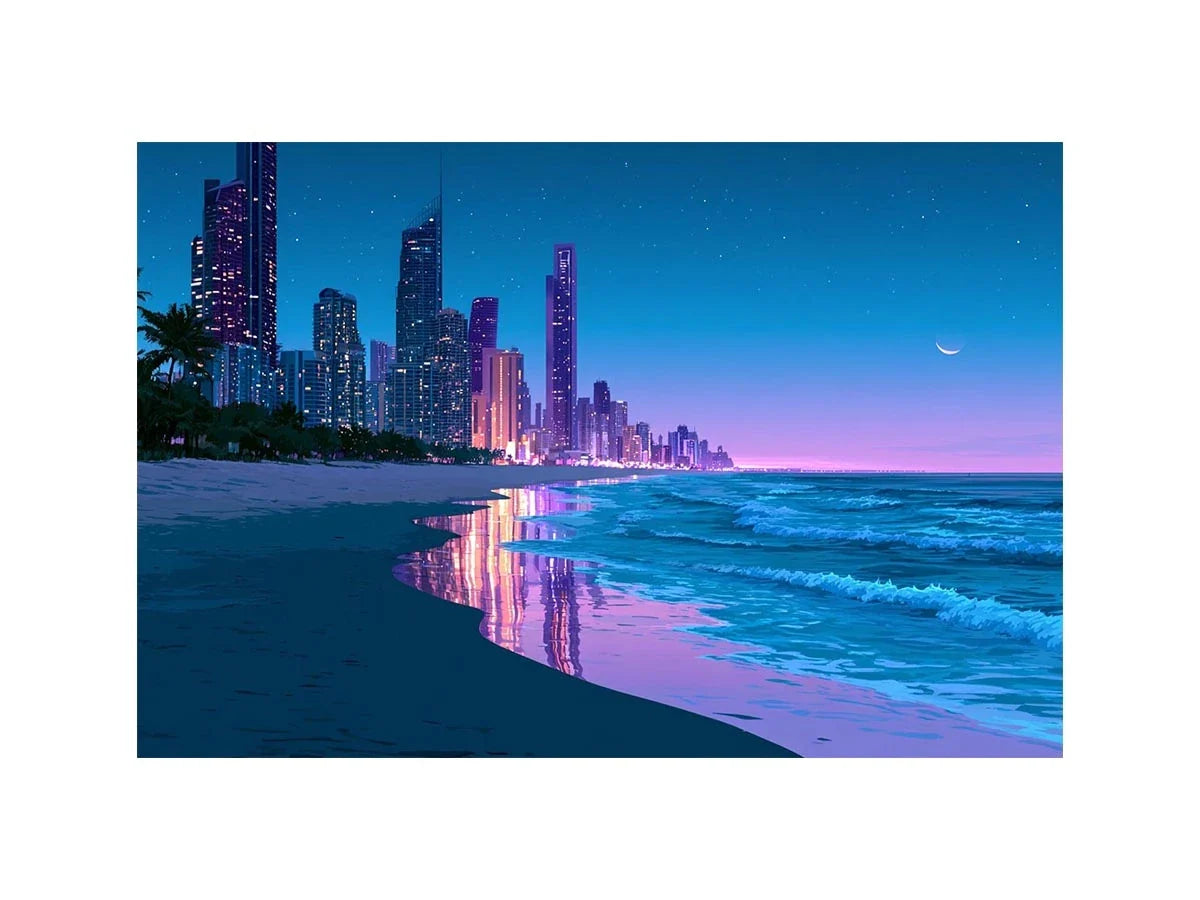 Moonrise surfers paradise
