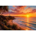 Byron Bay Sunset Canvas Print
