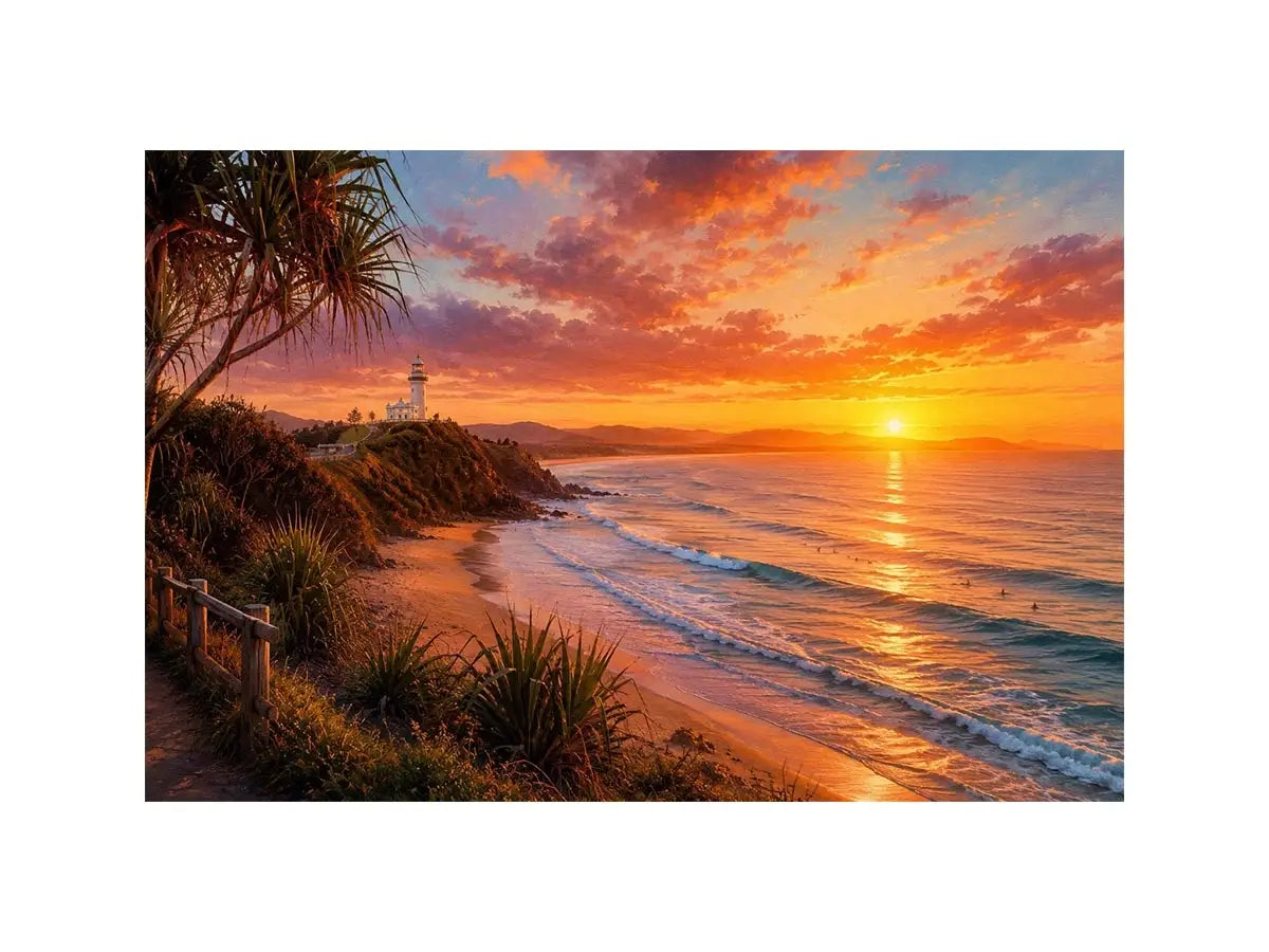 Byron Bay Sunset Canvas Print