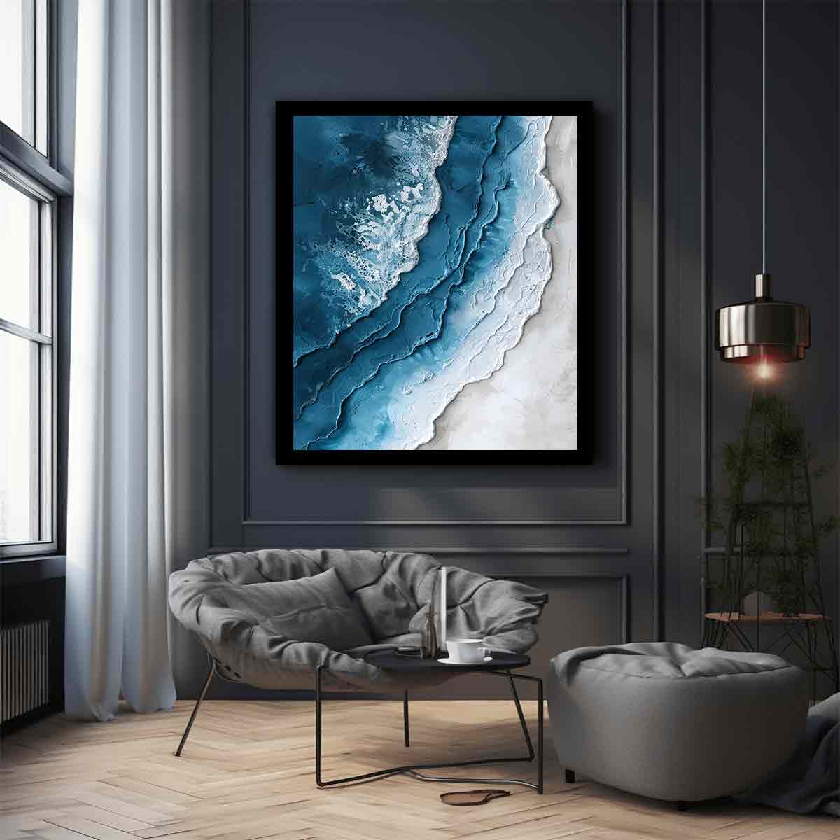 Textured Ocean Abstract Wave