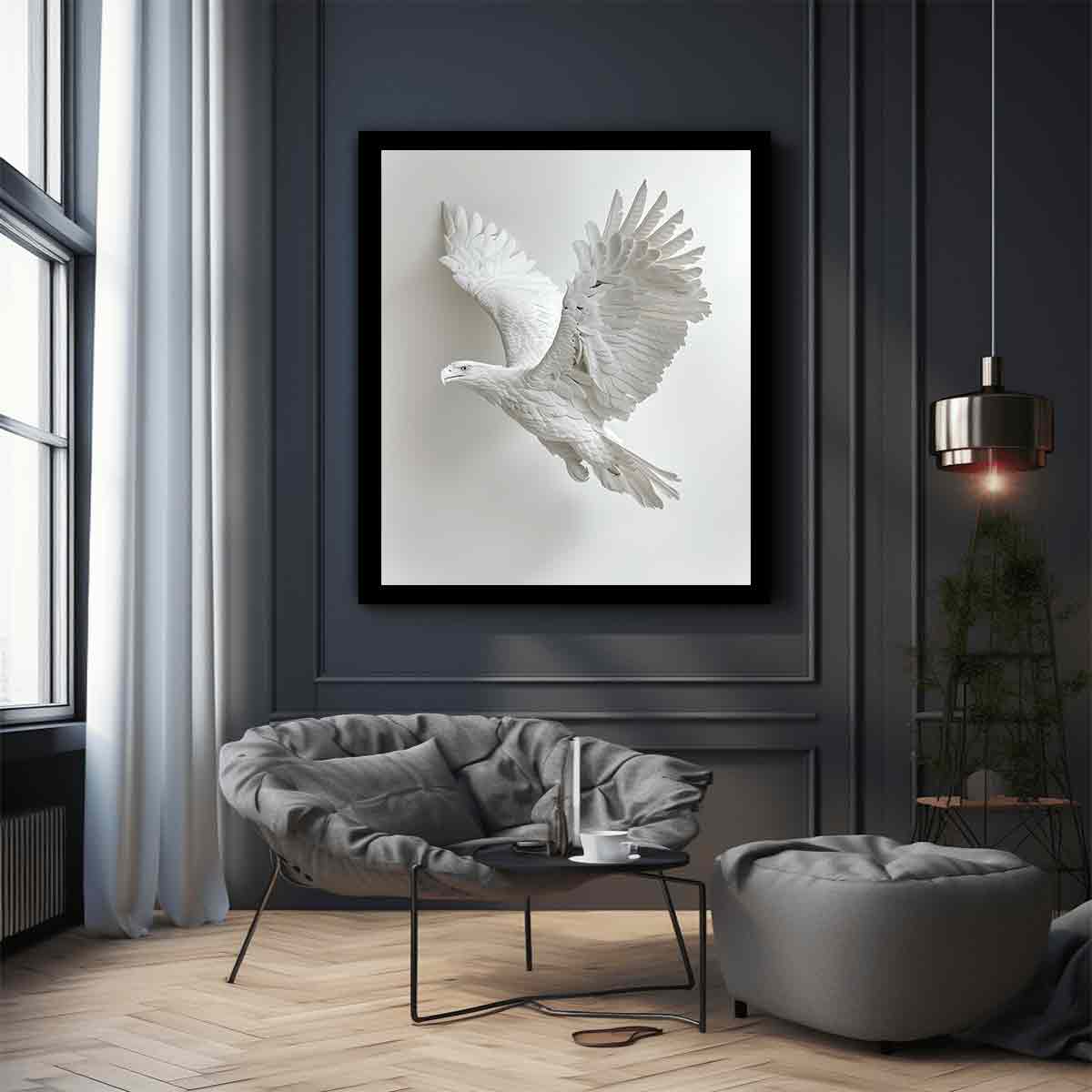 White Falcon Flight Minimalist