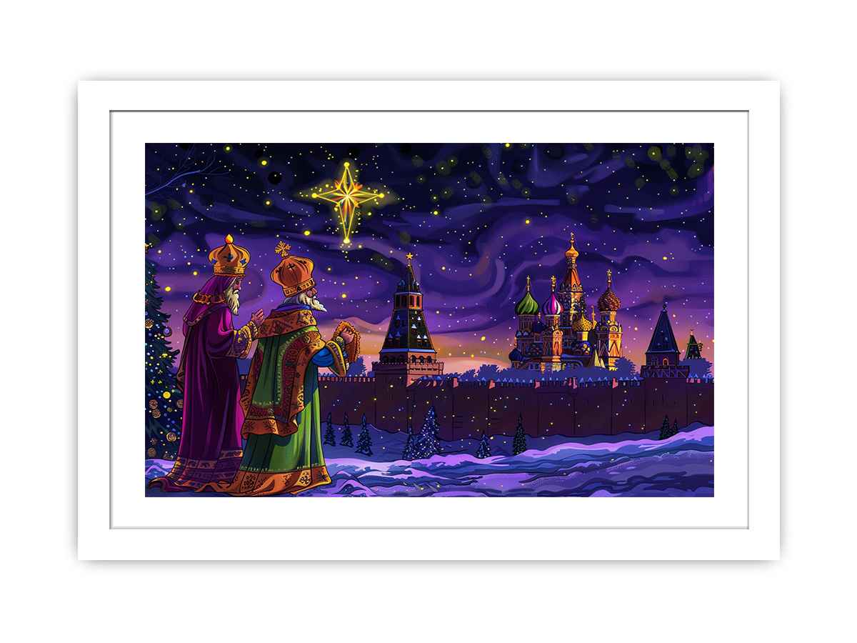 Christmas Star Streched canvas