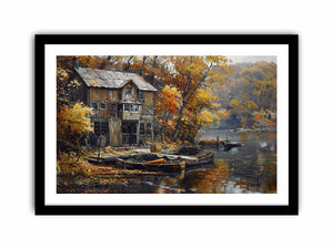 House in Kashmir  Art Print