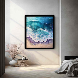 Turquoise Ocean Coastal Bedroom