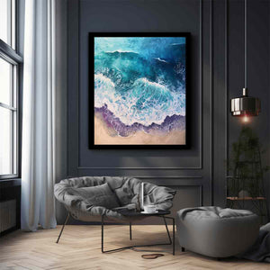 Turquoise Ocean Coastal Bedroom