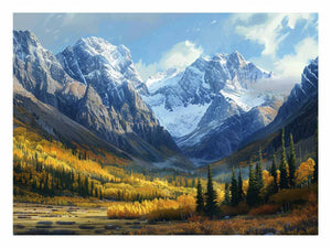 Alpine Mountain Canvas