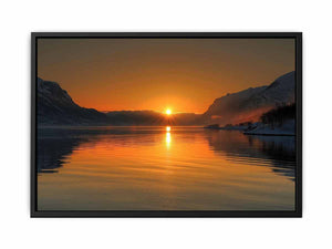 Midhnight Sun in Norway  Painting