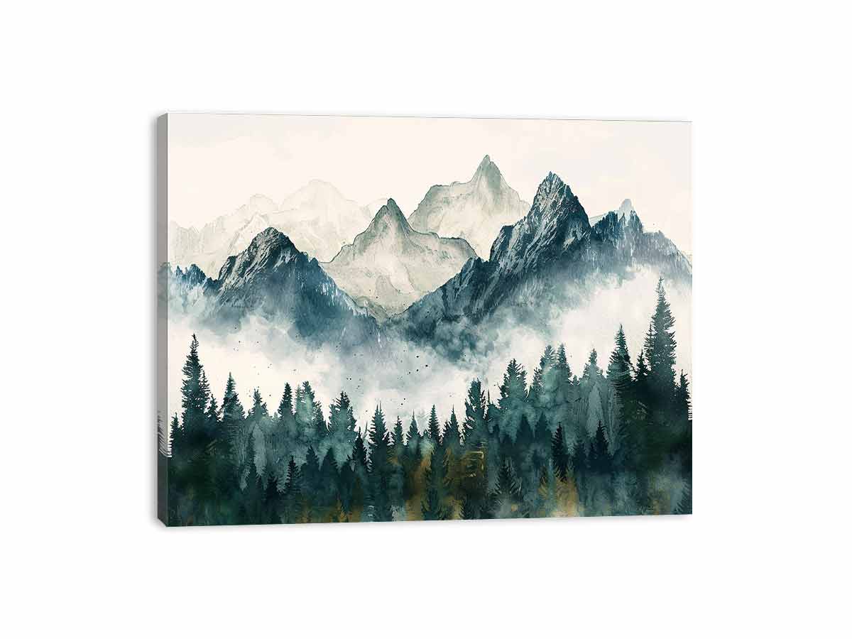 Watercolor Pine Art