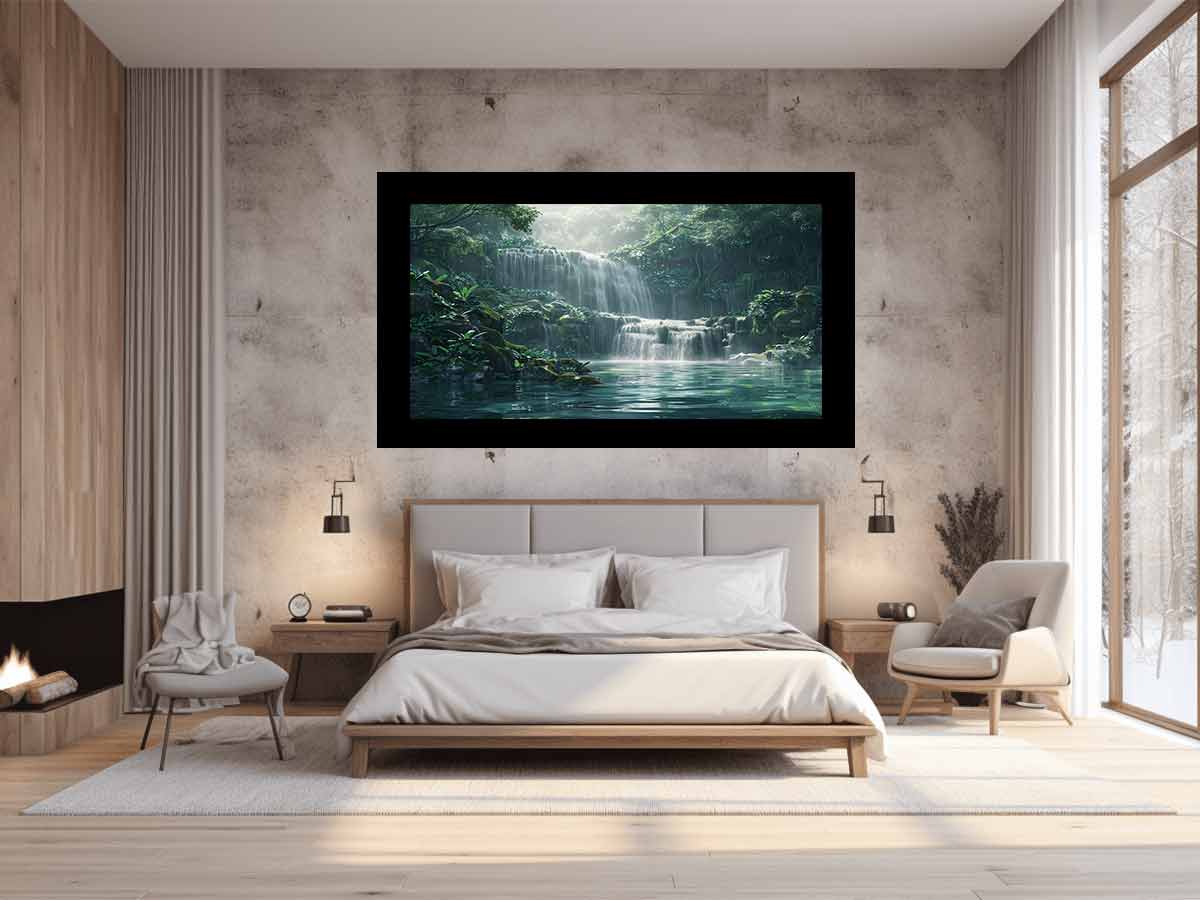 Misty Rainforest Waterfall