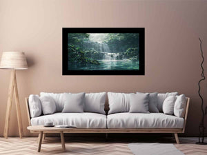 Misty Rainforest Waterfall
