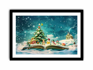 Christmas Tree Landscape  Art Print