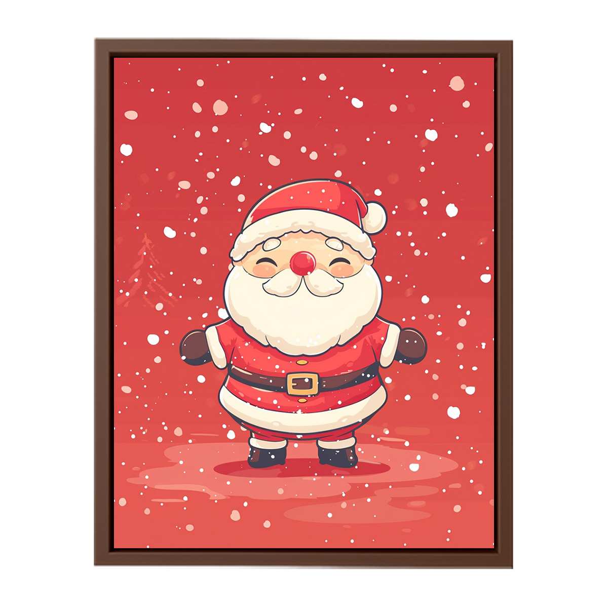 Santa in The Snow   Poster