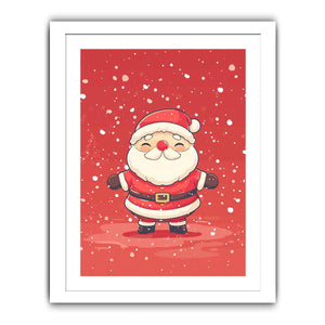 Santa in The Snow  Streched canvas