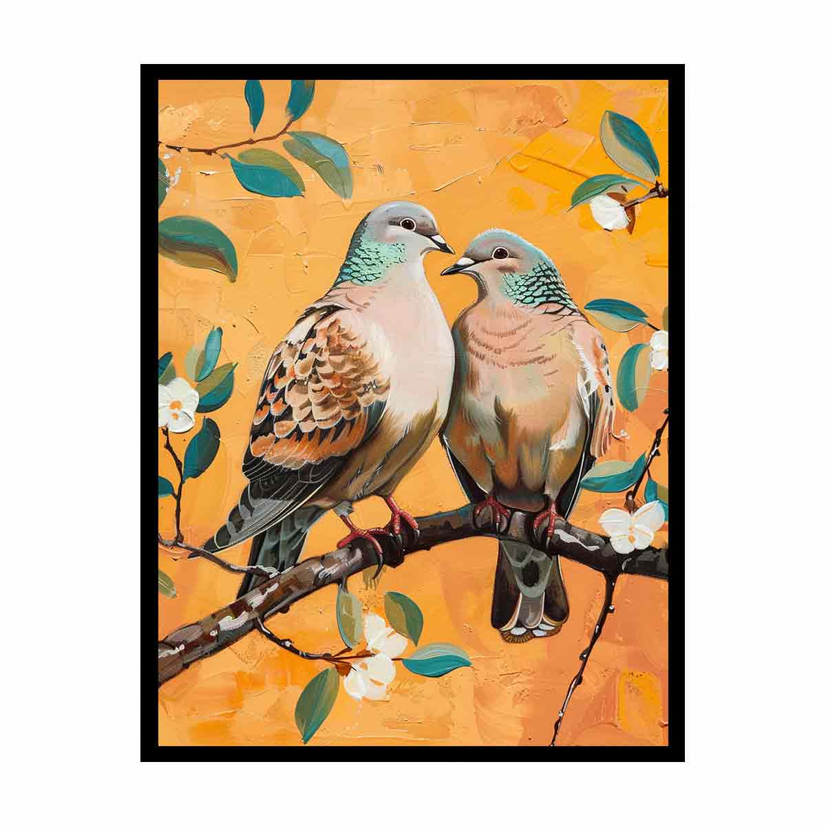 Turtle Doves  Painting