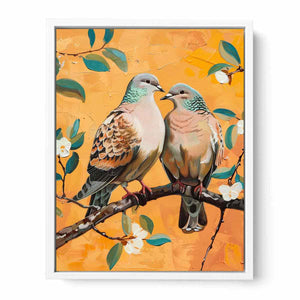 Turtle Doves Framed Print