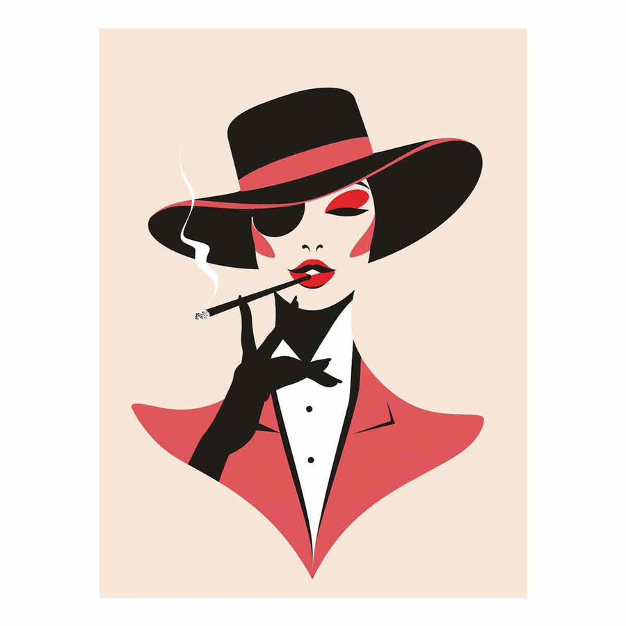 Minimalist woman canvas print for refined modern Australian interior styling