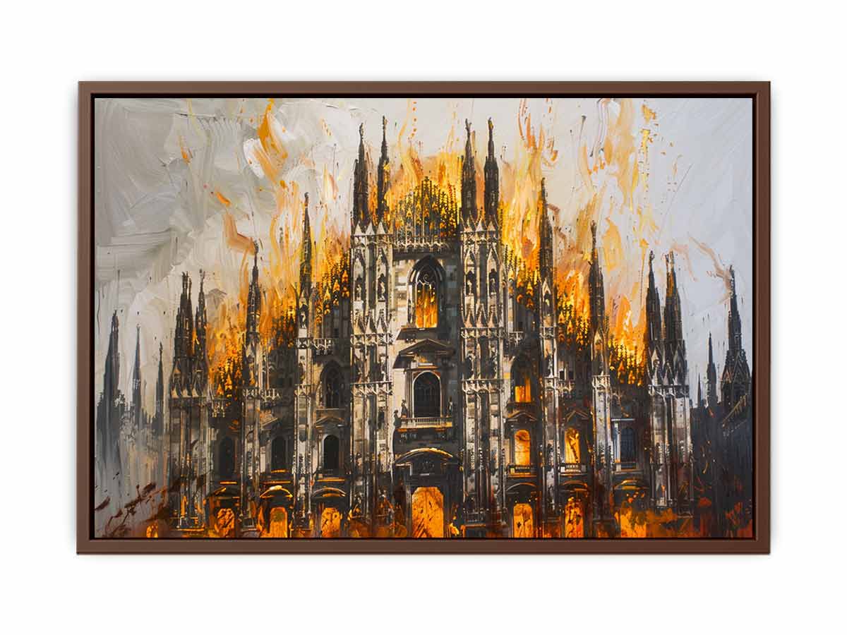 Castle On Fire  Poster