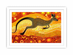 Kangaroo  Streched canvas
