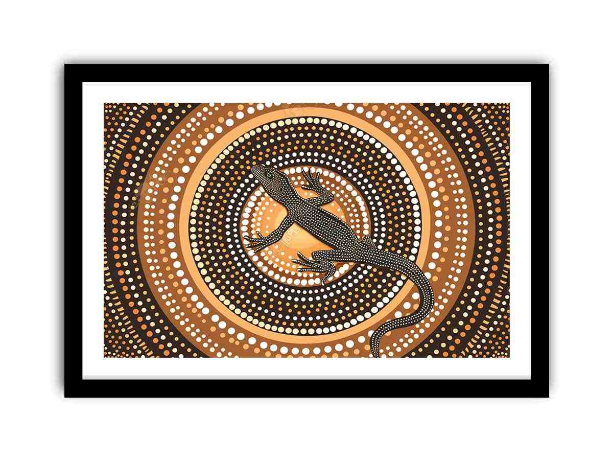 Lizard Dots  Art Print