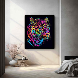 Neon Jaguar Head