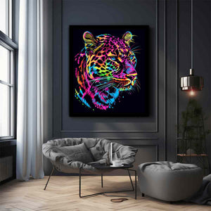 Neon Jaguar Head