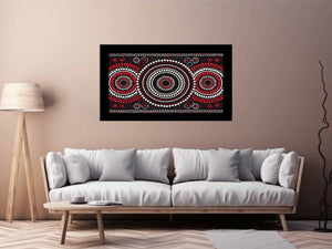 Red Geometric Circle