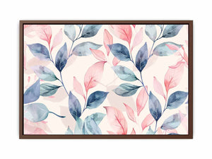 Pastel Leaves  Poster