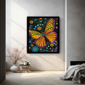 Butterfly Floral Dotted