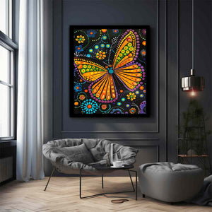 Butterfly Floral Dotted