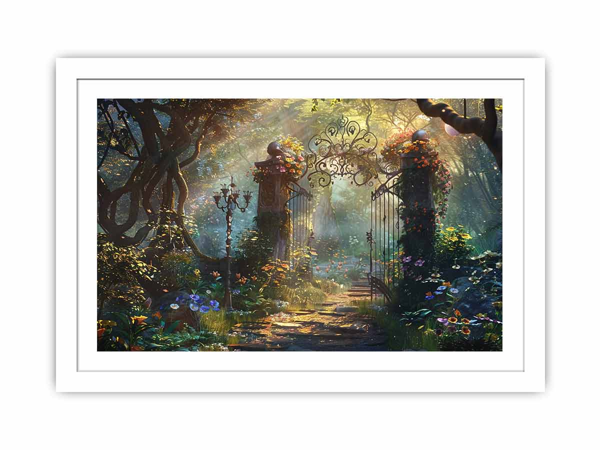 Garden Gate  Streched canvas