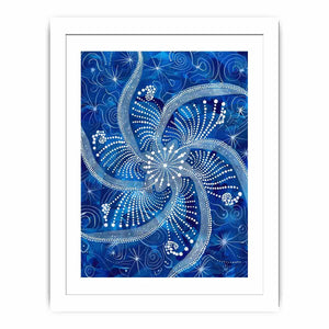 Blue Swirl  Streched canvas