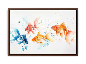 Gold Fish Watercolor  Painting