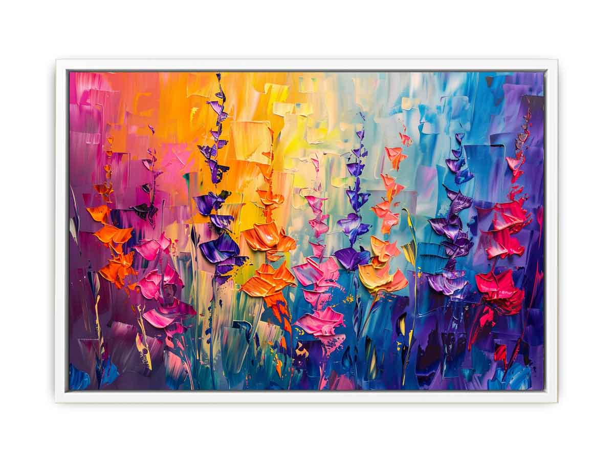 Abstract Flower Buds Framed Print