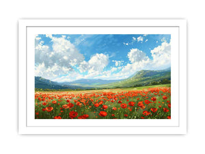 Poppy Field  Streched canvas