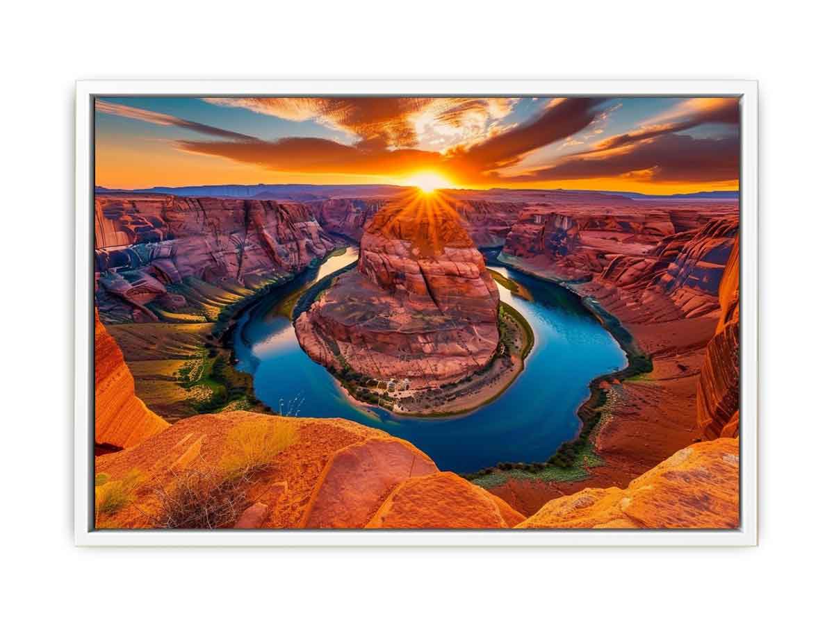 Horseshoe Canyon Framed Print