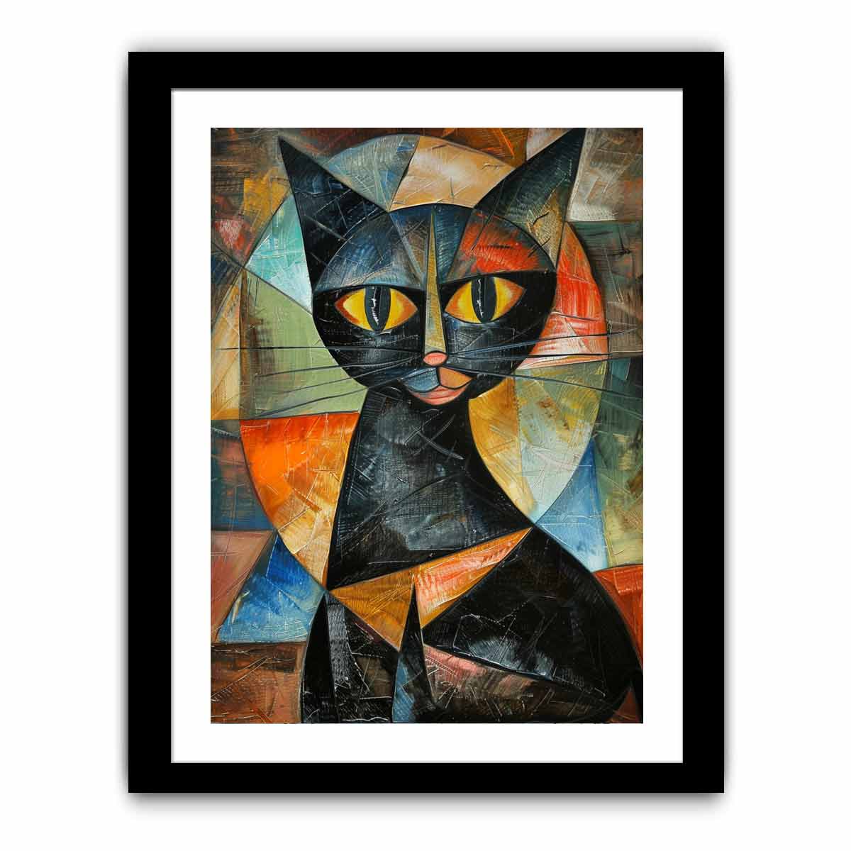 Cubism Cat  Art Print