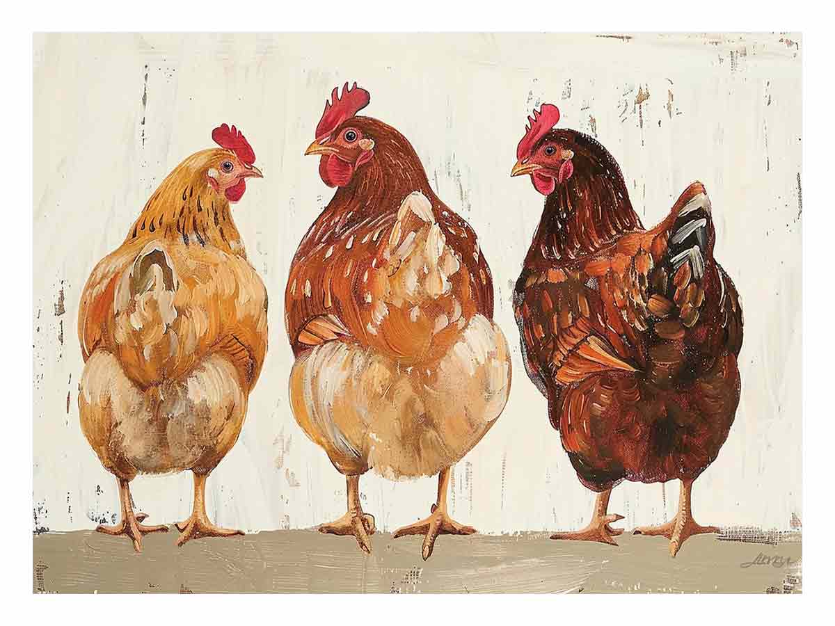 Three Hens