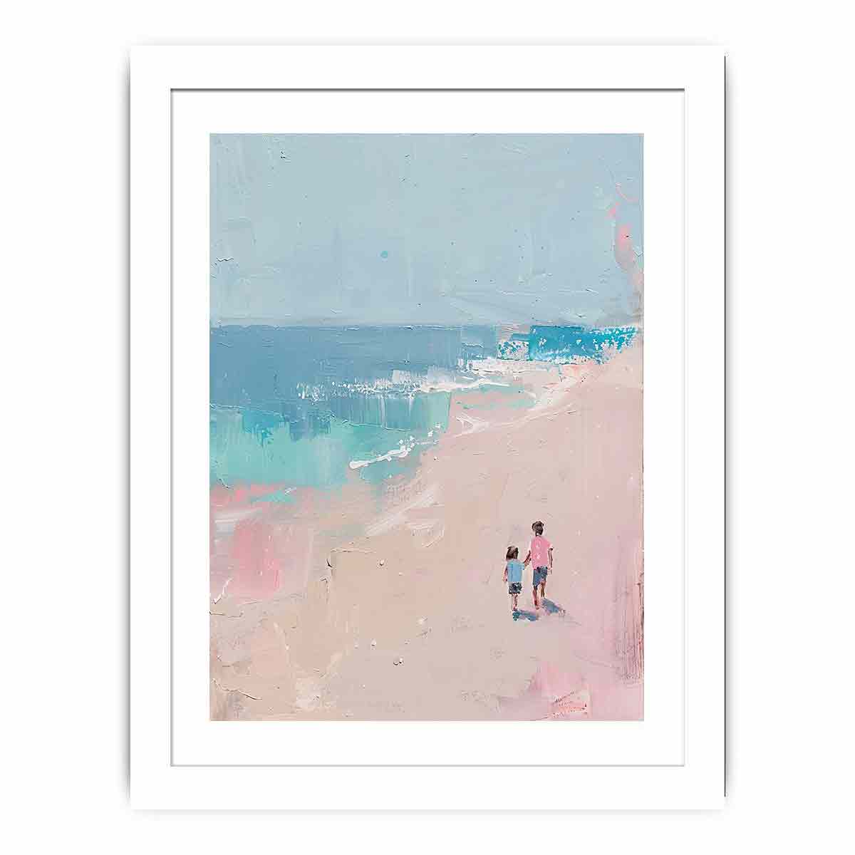 Beach Walk  Streched canvas
