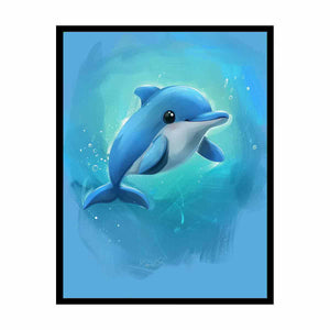  Cartoon Dolphin  Painting