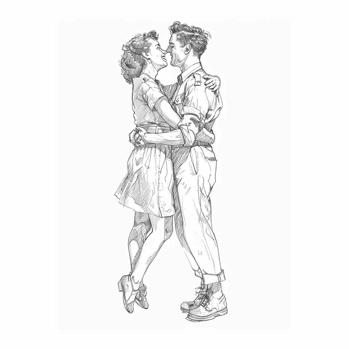 Couple  Kiss 